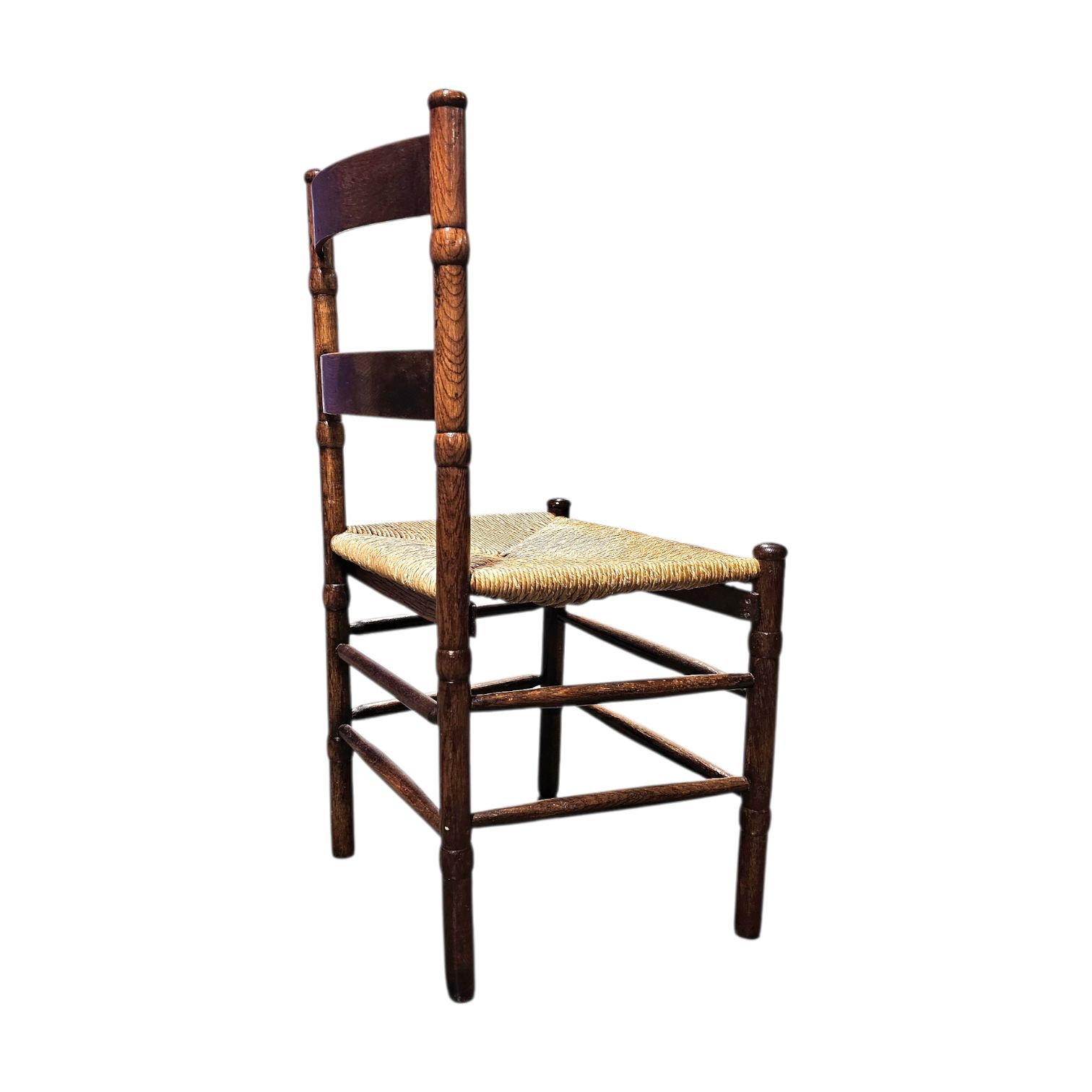 2 X Art Deco Rush Chair / Amsterdamse School / Jac Levee / Mid Century photo furniture