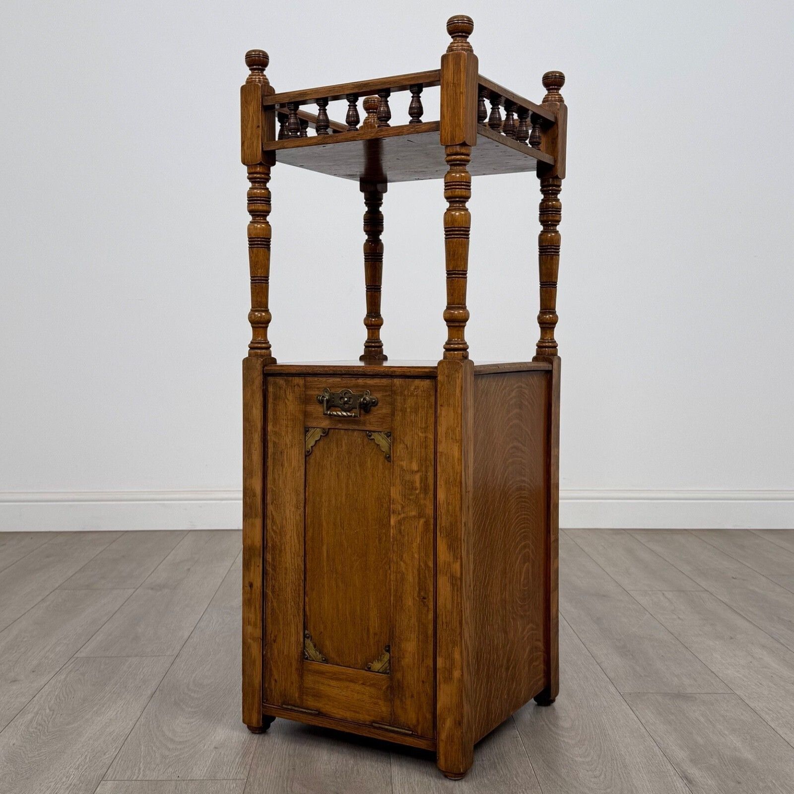 Antique 20th Century Fine Quality Cabinet In Golden Oak photo for sale