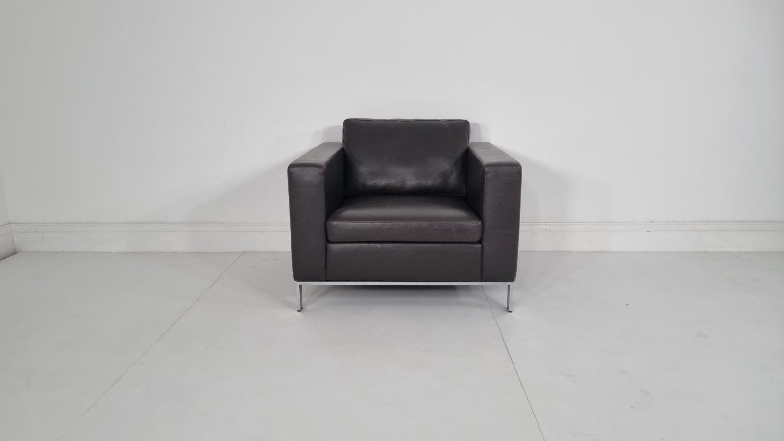 Walter Knoll Foster 503 Chair In Sumptuous Chocolate Brown Leather Pristine #2 photo for sale