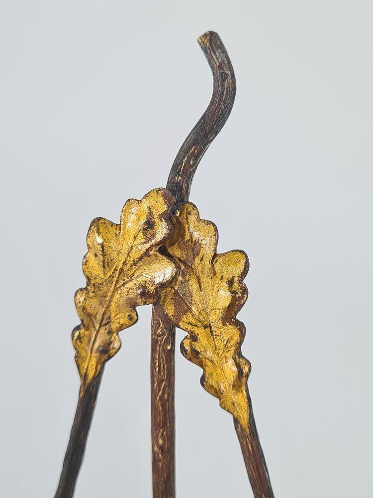 photo for sale Antique Standing Photo Frame In Gilded Metal, 1890s