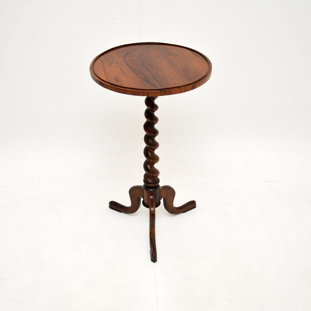 Antique Victorian Rosewood Barley Twist Occasional Side Table