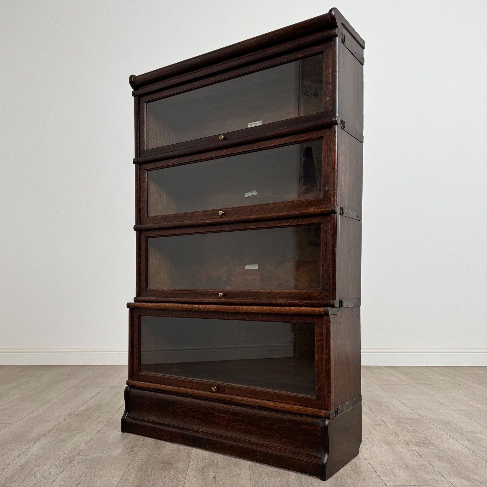 Antique 20th Century Globe Wernicke Stacking Bookcase In Oak photo Furniture