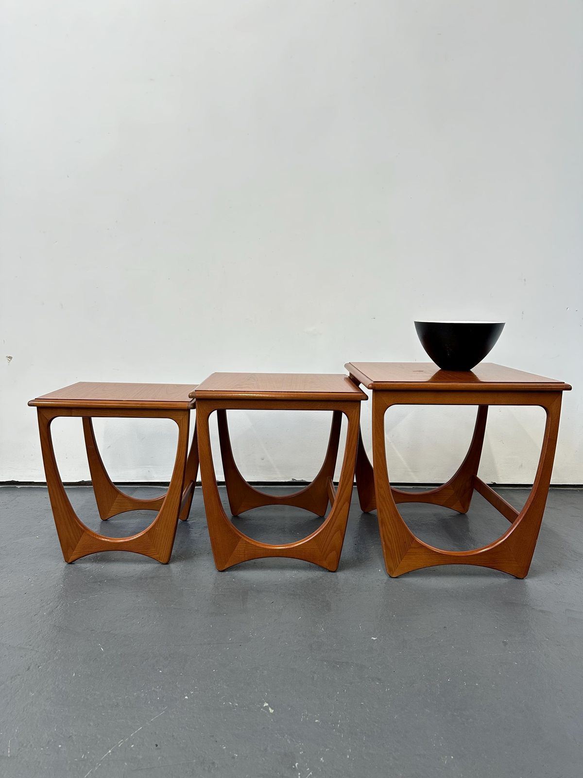 Vintage G Plan Teak Astro Fresco Nest Of Tables. Danish Retro Mid Century photo Furniture