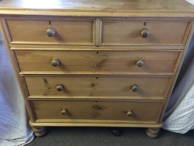 Victorian Pine Chest Of Drawers