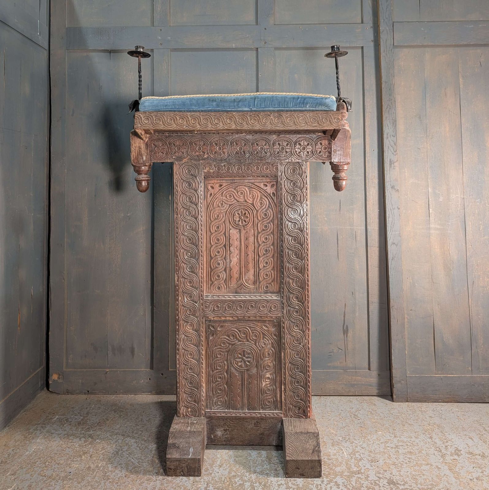 Medieval Style Antique Church Lectern Ambo From St Mary The Virgin Henham photo furniture