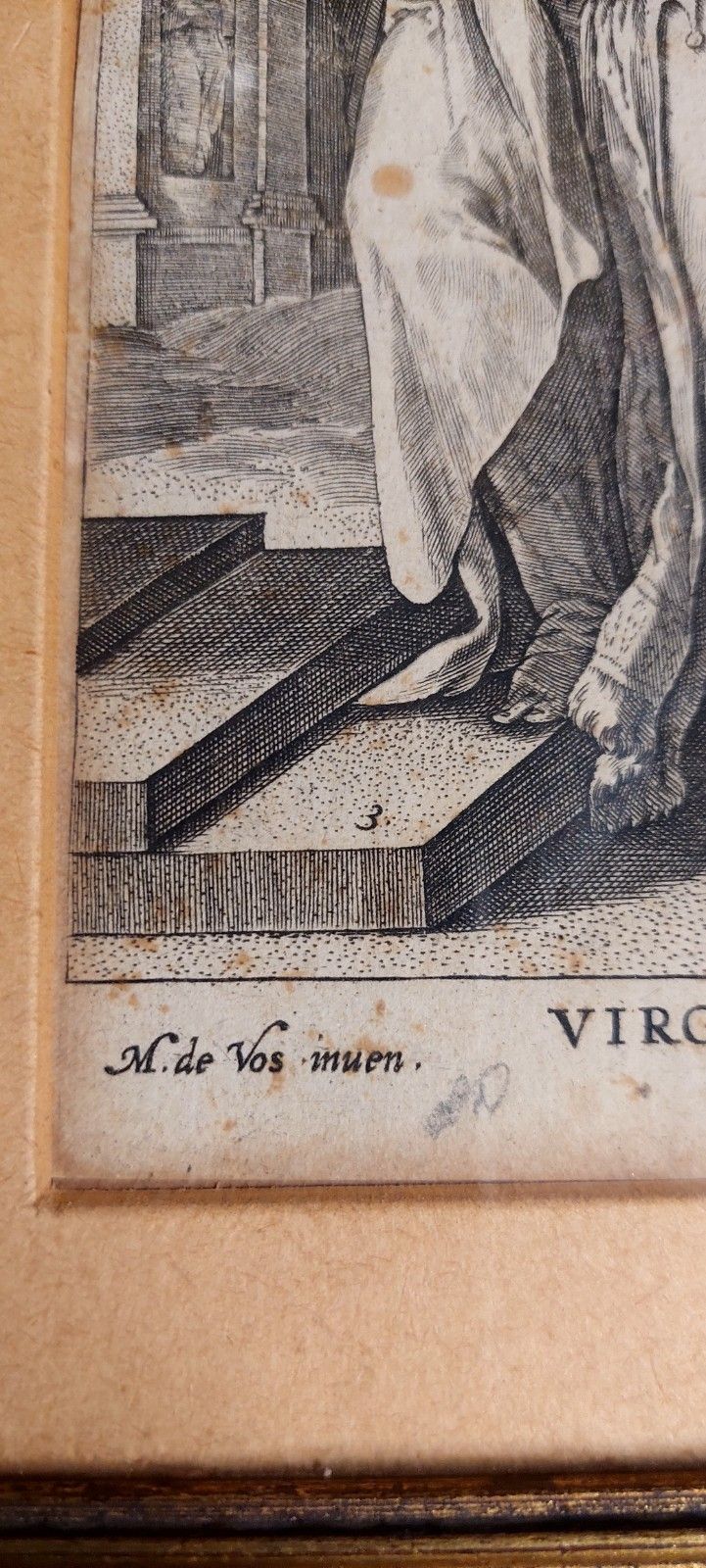 Philip Galle (1537 1612) "Virginia" Bulino Engraving photo 174.0