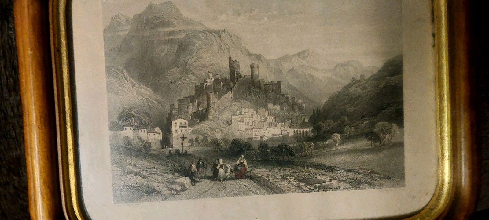 photo for sale Thomas Abiel Prior 1809 1886 Lot Three Gold Wood Frame Engravings
