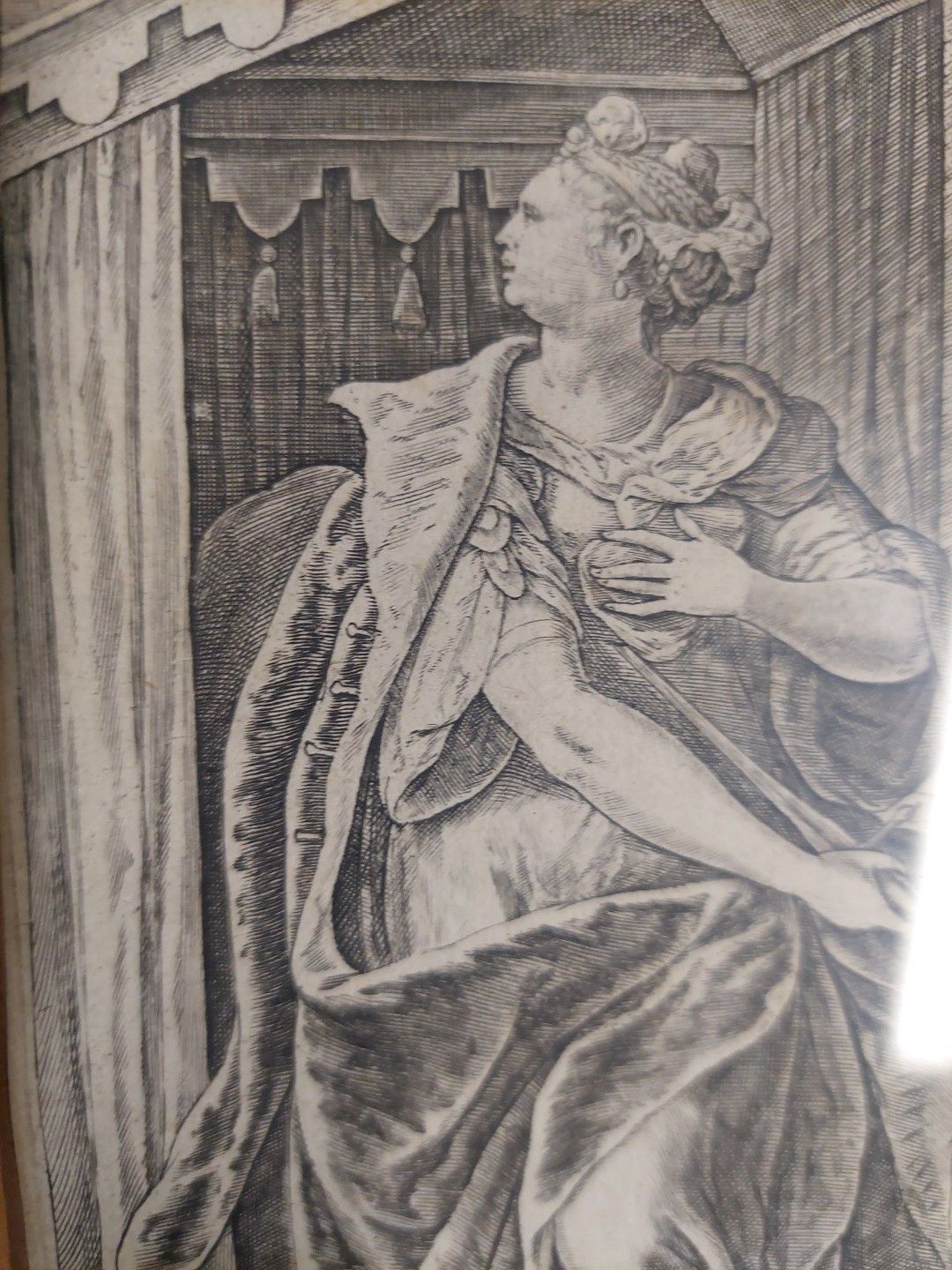 Philip Galle (1537 1612) "Lucretia" Bulino Engraving photo 170.0