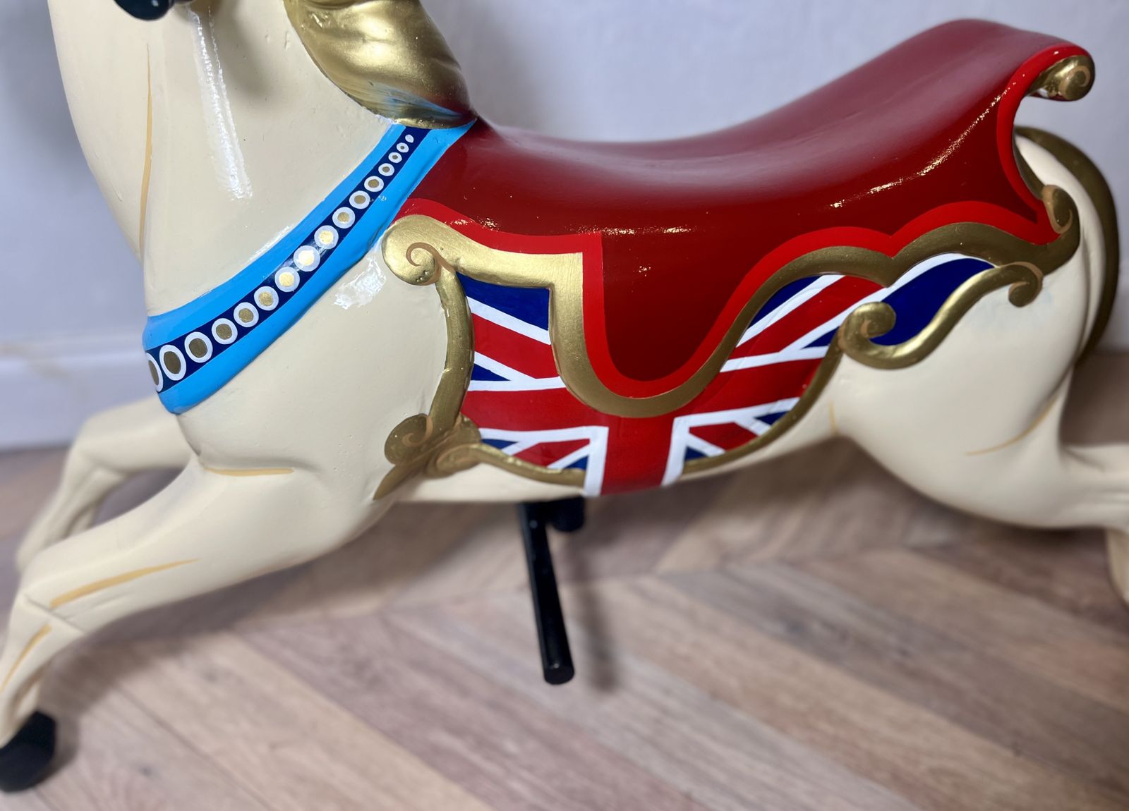 Rare Large Fairground Carousel Jumper Horse – Floor Standing Statement Piece photo Art