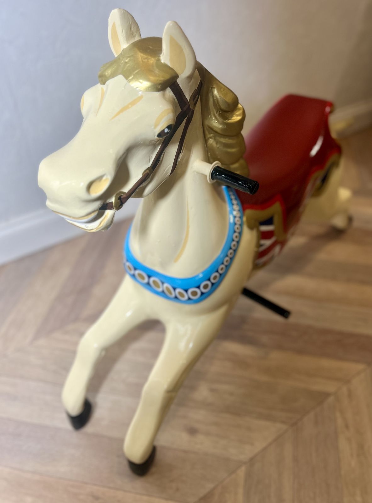 photo furniture Rare Large Fairground Carousel Jumper Horse – Floor Standing Statement Piece