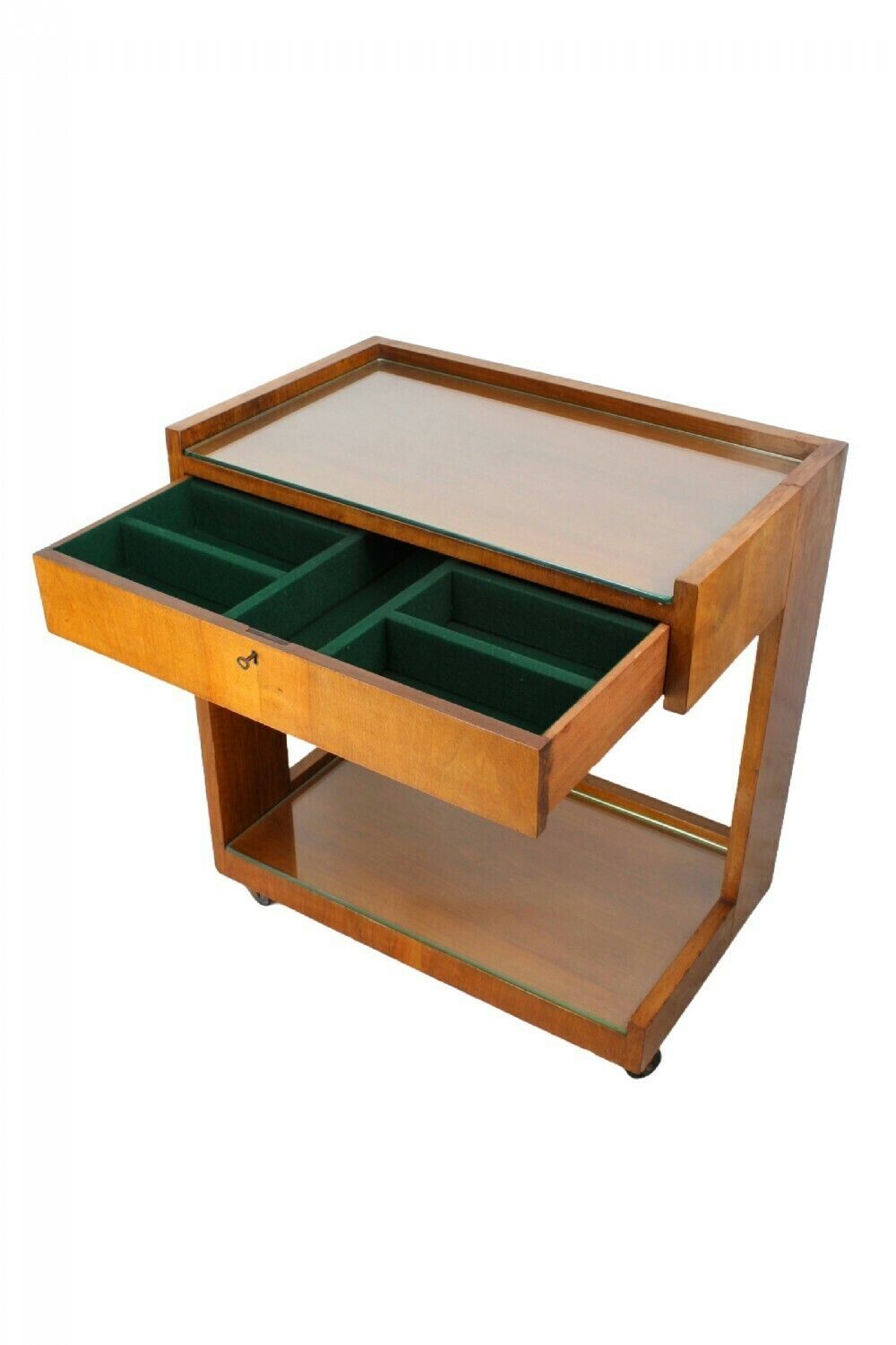 Art Deco Walnut Two Tier Trolley photo 695.0