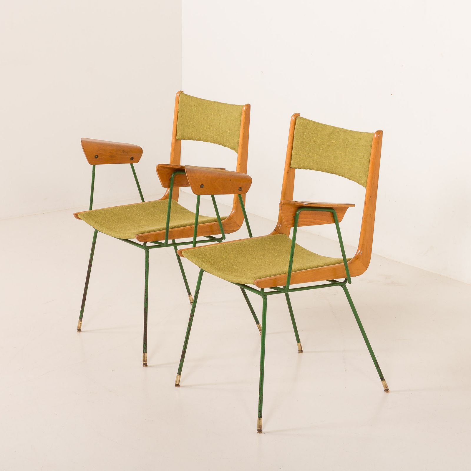 photo for sale Boomerang Chair Attr. To Carlo De Carli, Set Of 2, Italy 1950s