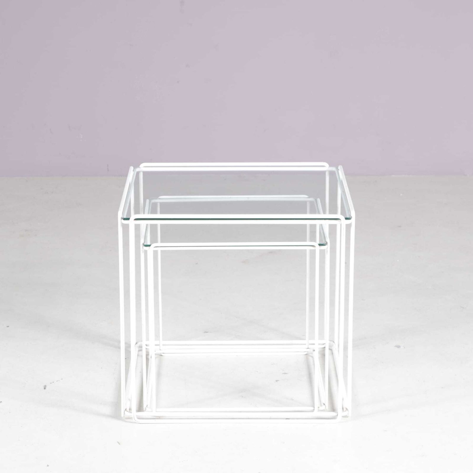 1960s Pair Of “Isocele” Side Tables By Max Sauze, France photo for sale