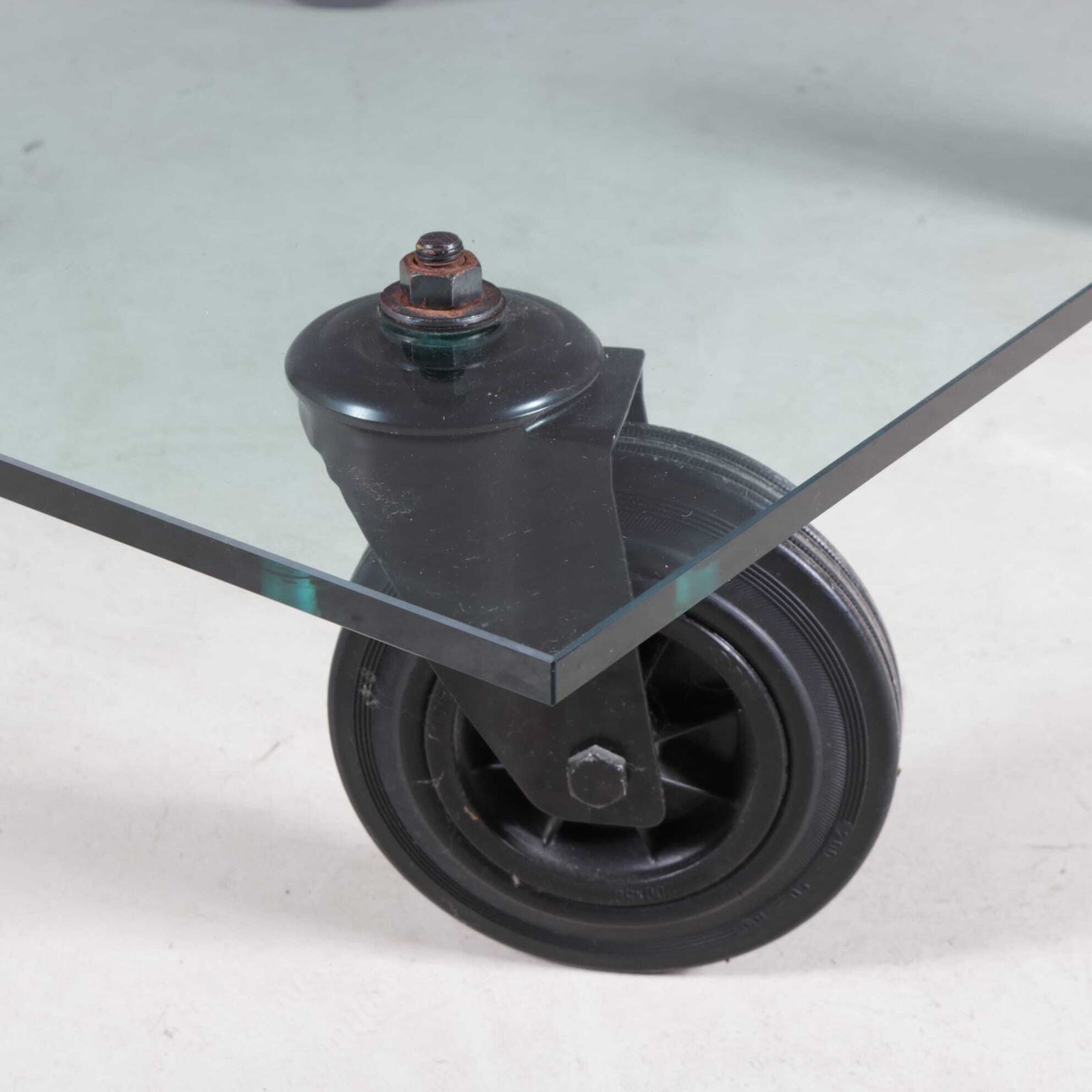 1980s “Table With Wheels” By Gae Aulenti For Fontana Arte, Italy photo furniture