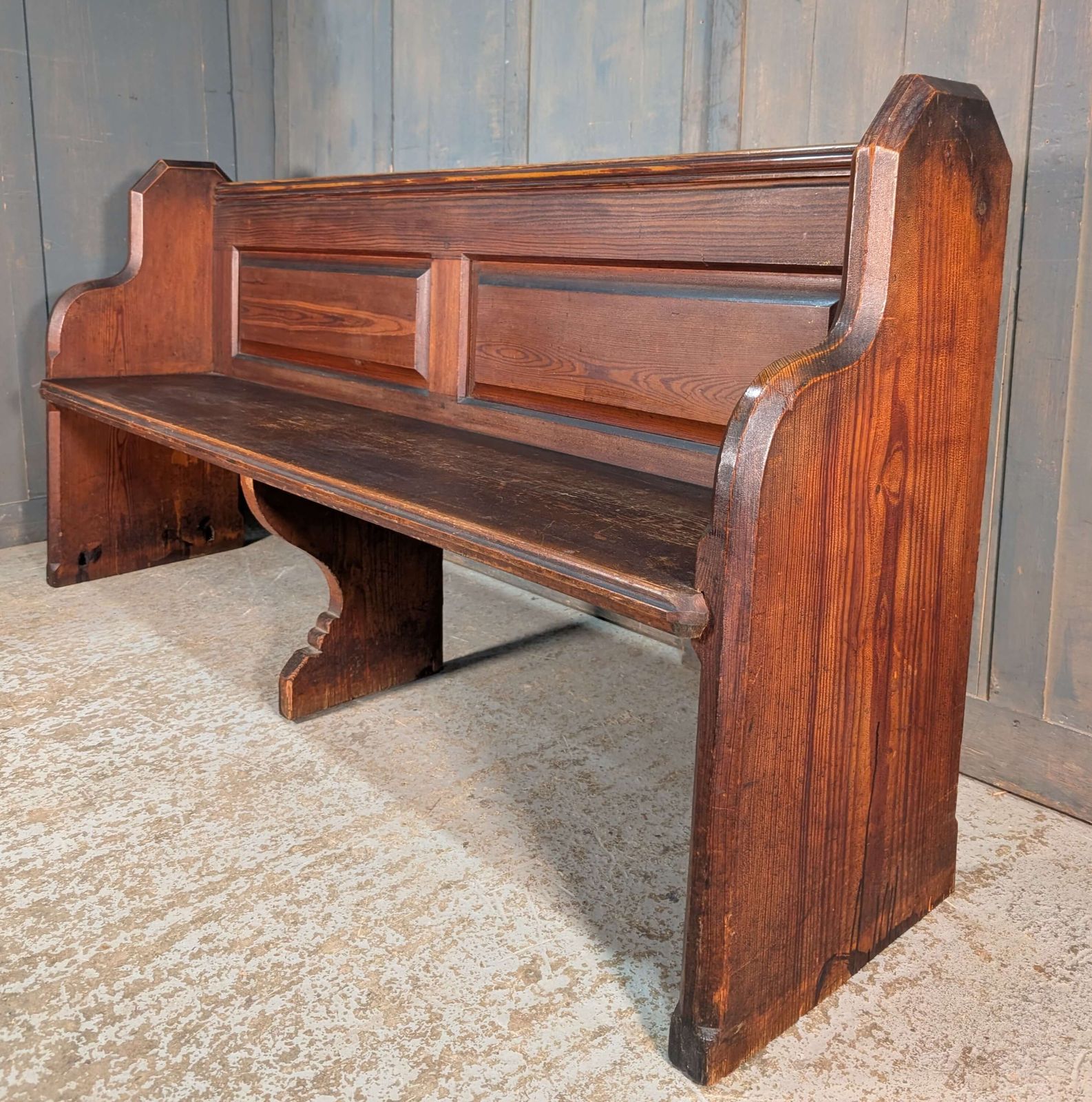 Pitch Pine Classic Antique 1896 Pews Benches From All Souls Twickenham photo furniture