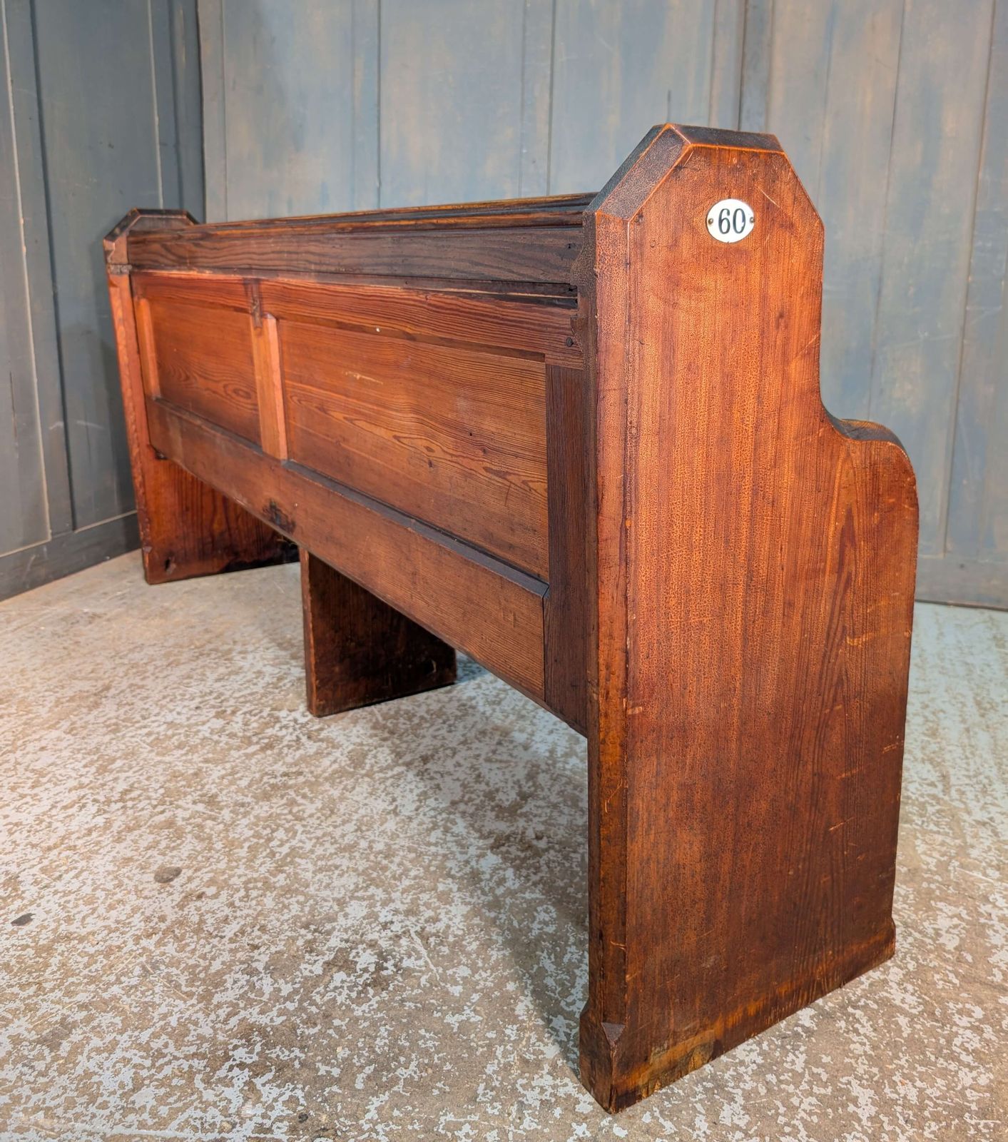 Pitch Pine Classic Antique 1896 Pews Benches From All Souls Twickenham photo for sale