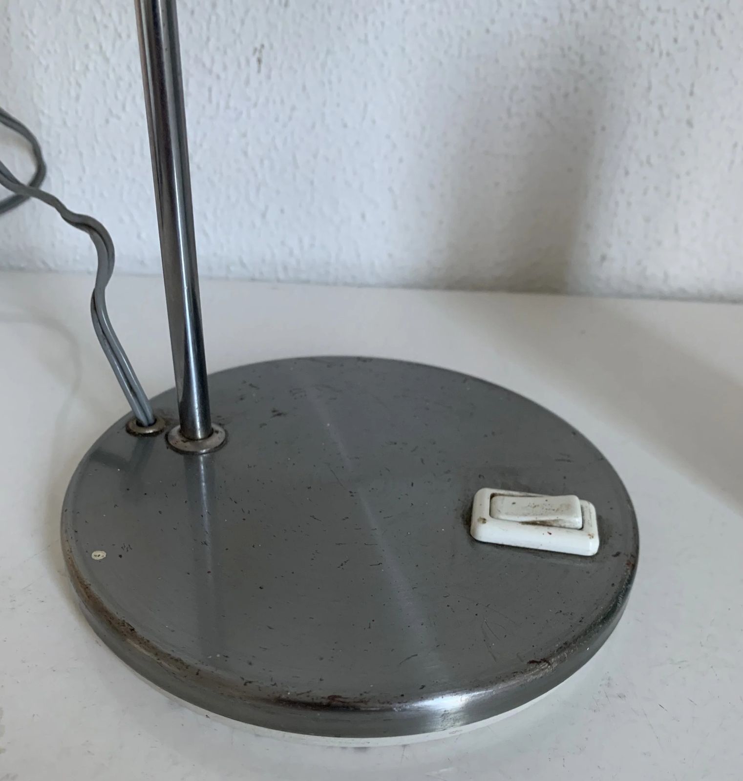 Vintage 1960s Eyeball Table Lamp In Brushed Steel Aluminor   34 Cm photo vinterior