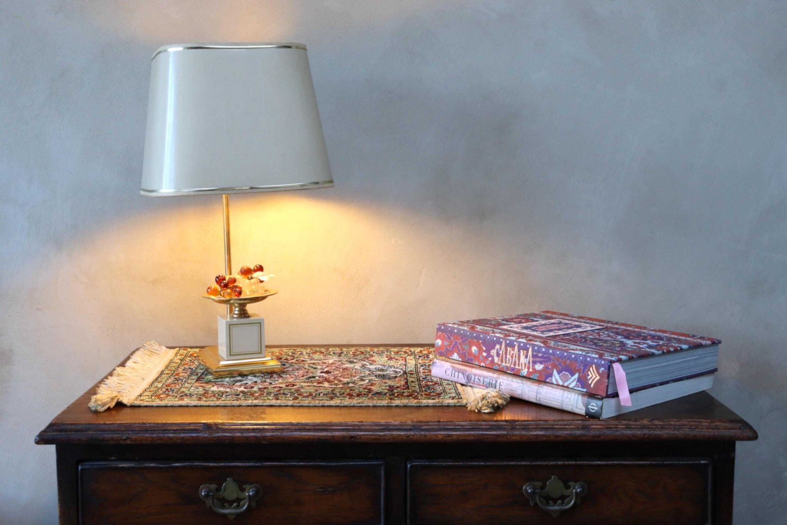 Vintage Hollywood Regency Style Fruit Lamp Attr. To Maison Le Dauphin (St.283) photo 231.0