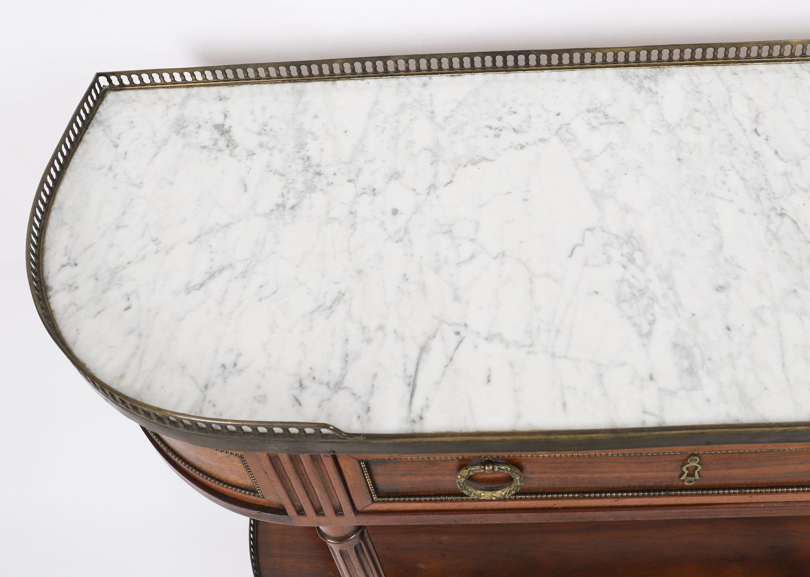 photo furniture Antique French Directoire Mahogany Console C1840 19th Century