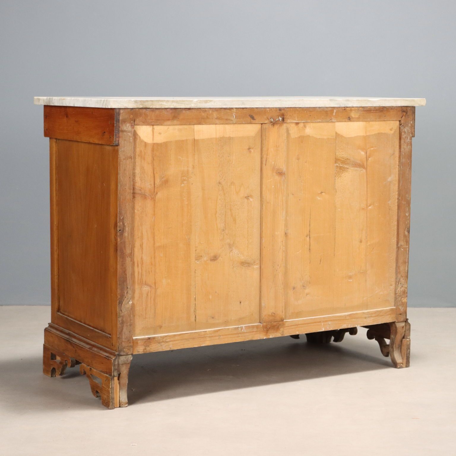 Antique Chest Of Drawers Cherrywood 3 Drawers XIX Century photo vintage