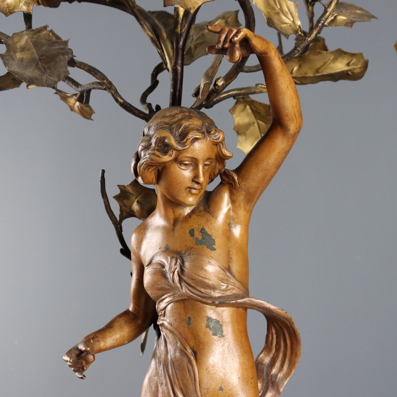 Antique Lamps Lacquered Metal Wood Italy XX Century photo for sale