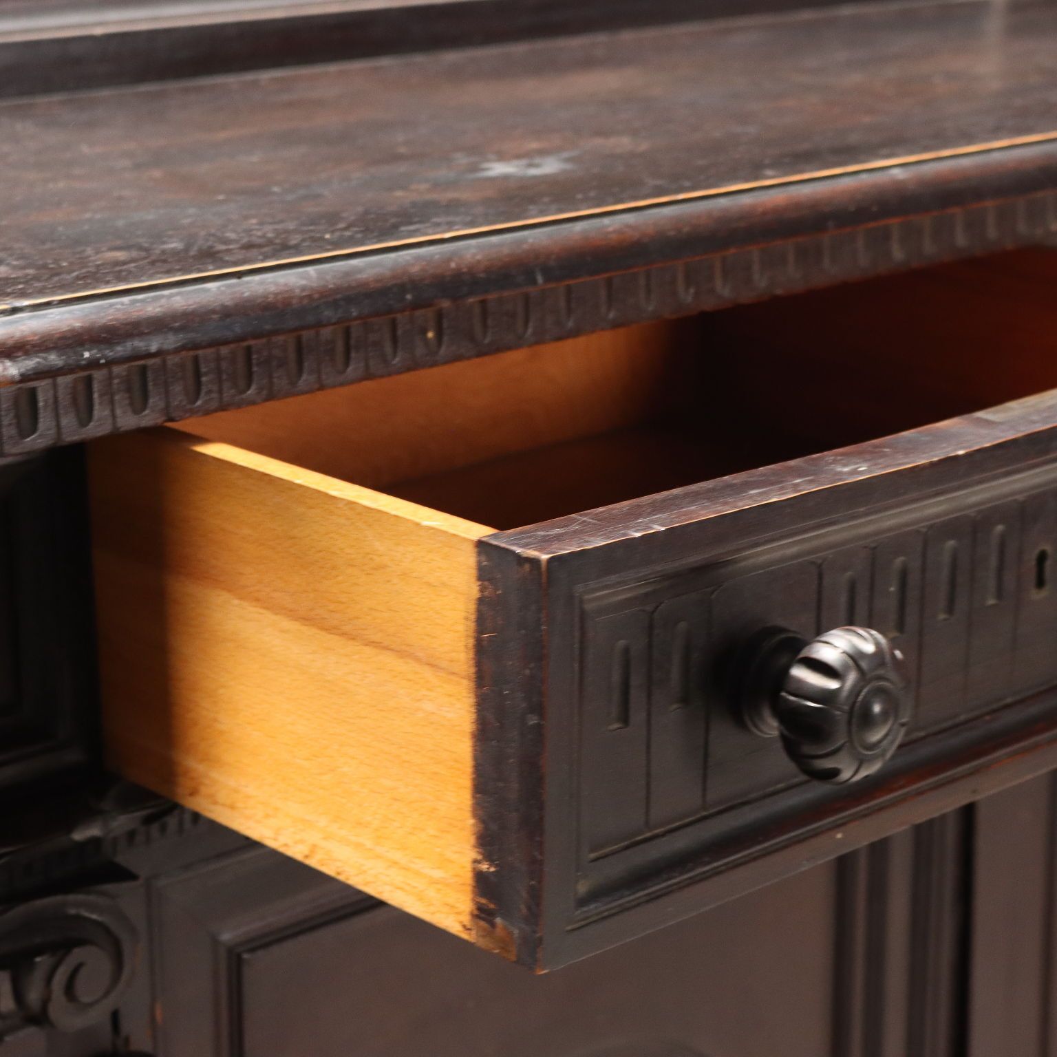 Cupboard Neo Renaissance Style Walnut Italy XIX Century photo vinterior