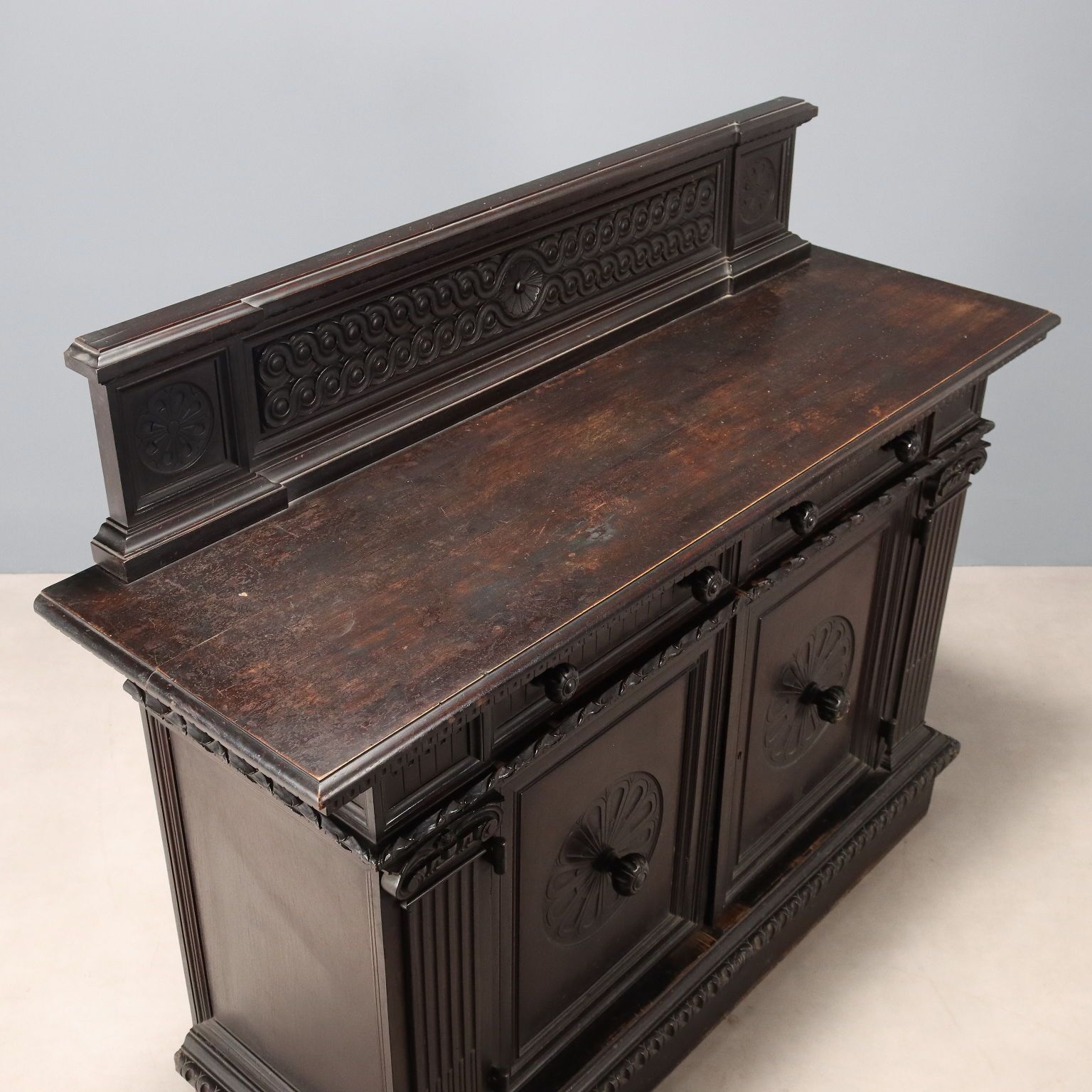 photo furniture Cupboard Neo Renaissance Style Walnut Italy XIX Century