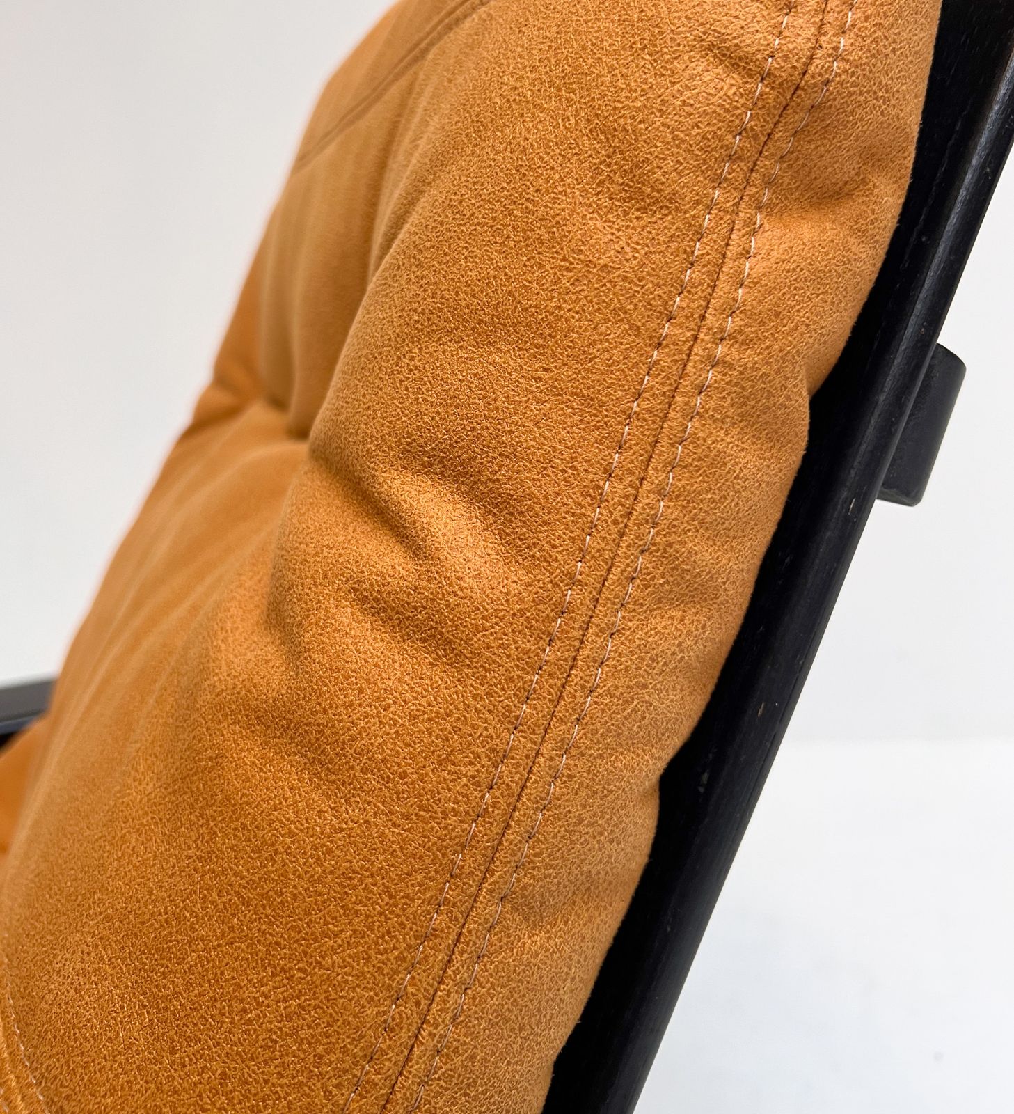 photo buy Reupholstered Cognac Coloured Lounge Chair, 1960s