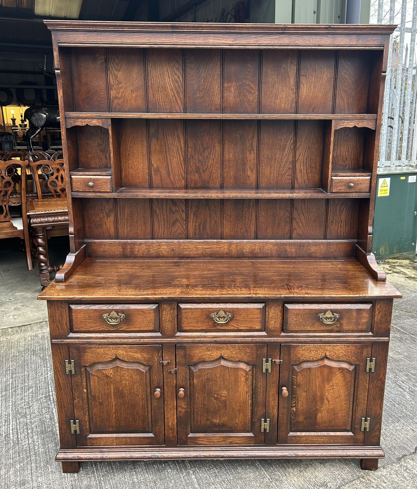 Chingford English Country House Oak Dresser & Rack Titchmarsh & Goodwin Style photo furniture