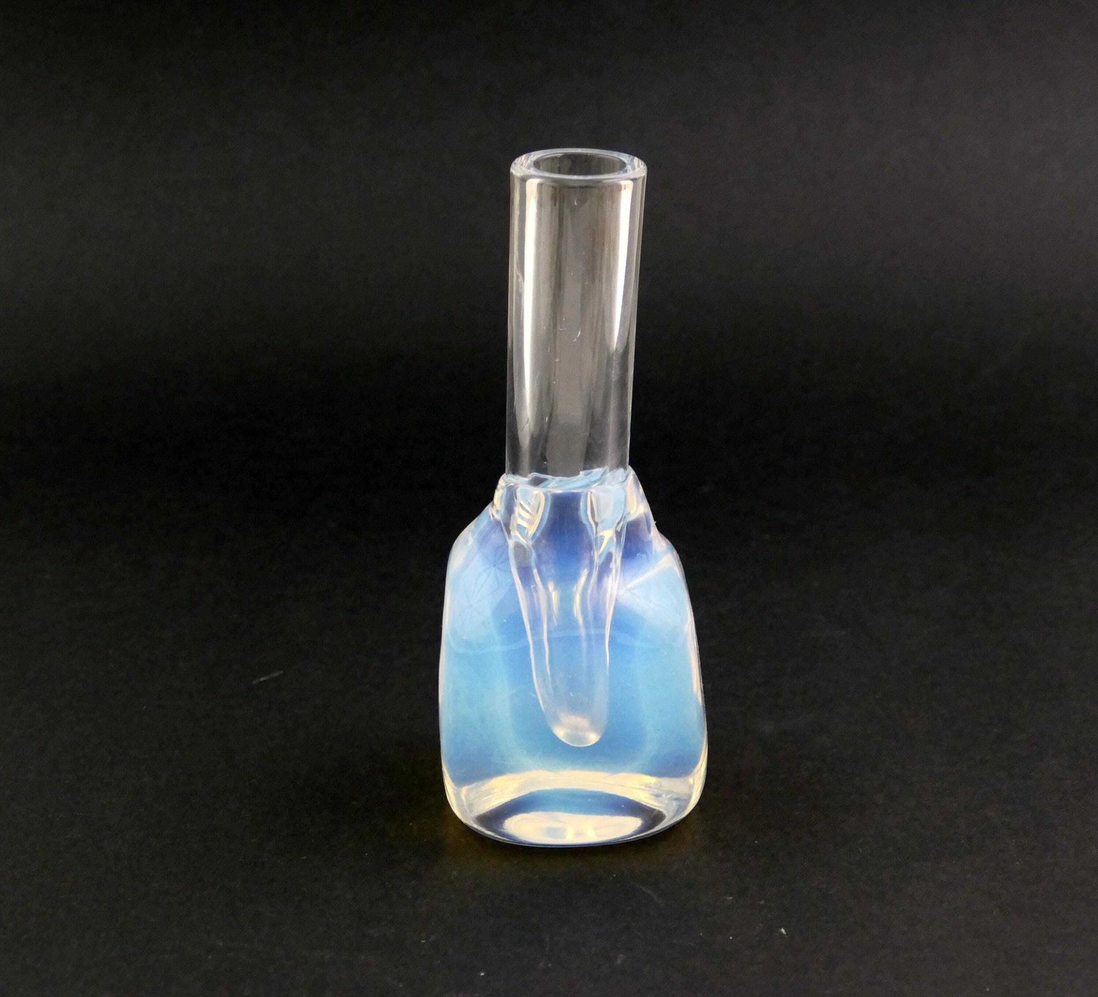 Vintage Sugahara Japanese Opalescent Art Glass Bud Vase, Retro Handmade Glassware Vase From Japan, Exotic Asian Minimalist Home Decor photo buy
