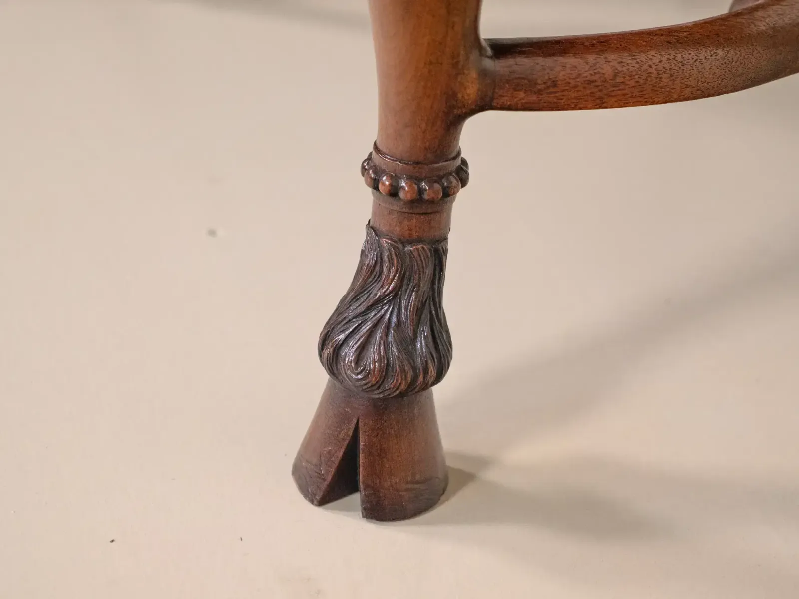 George 1 Design Walnut Footstall photo for sale