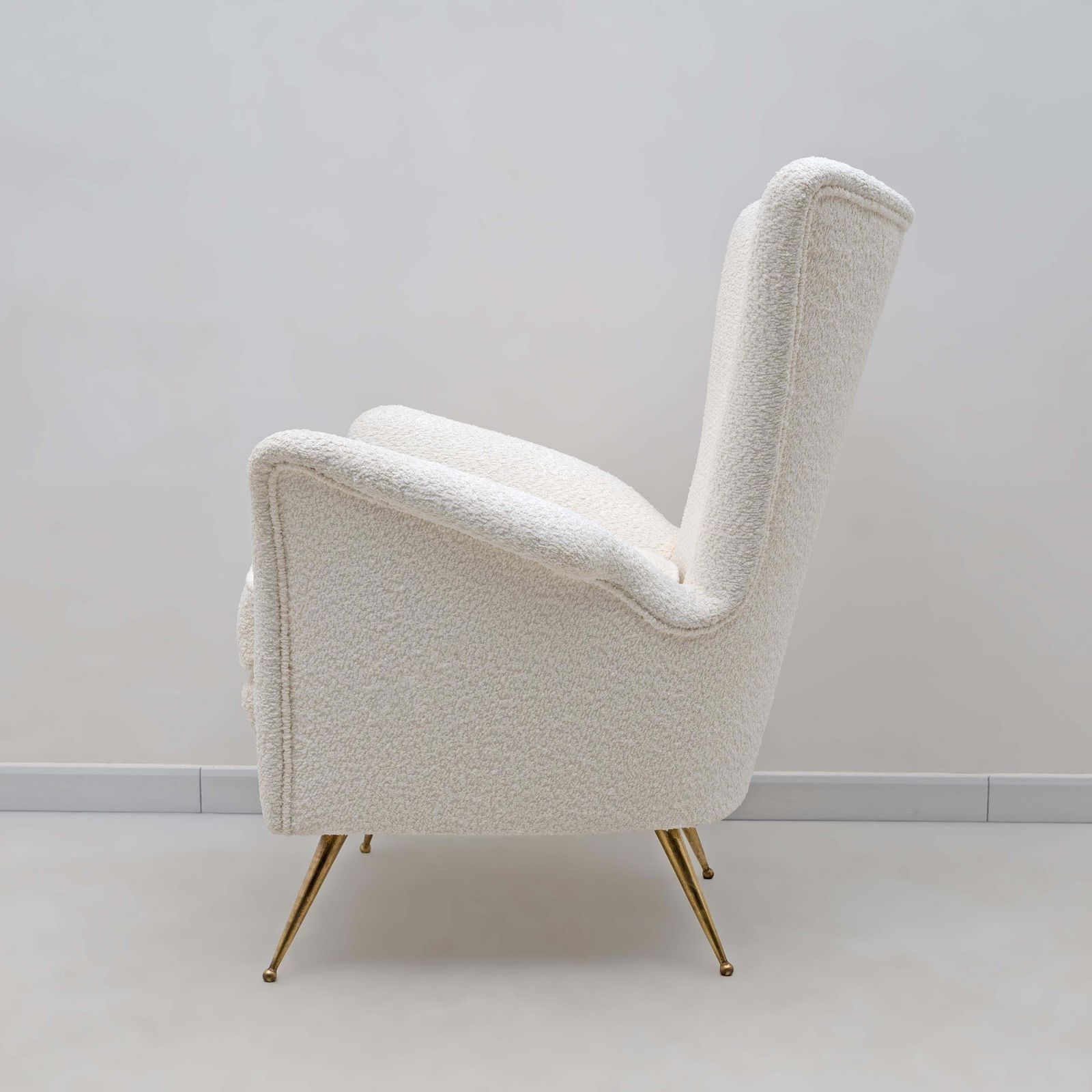 Gio Ponti Art Dèco Italian Lounge Armchair From Hotel Bristol Merano, 50s, Pair photo vinterior