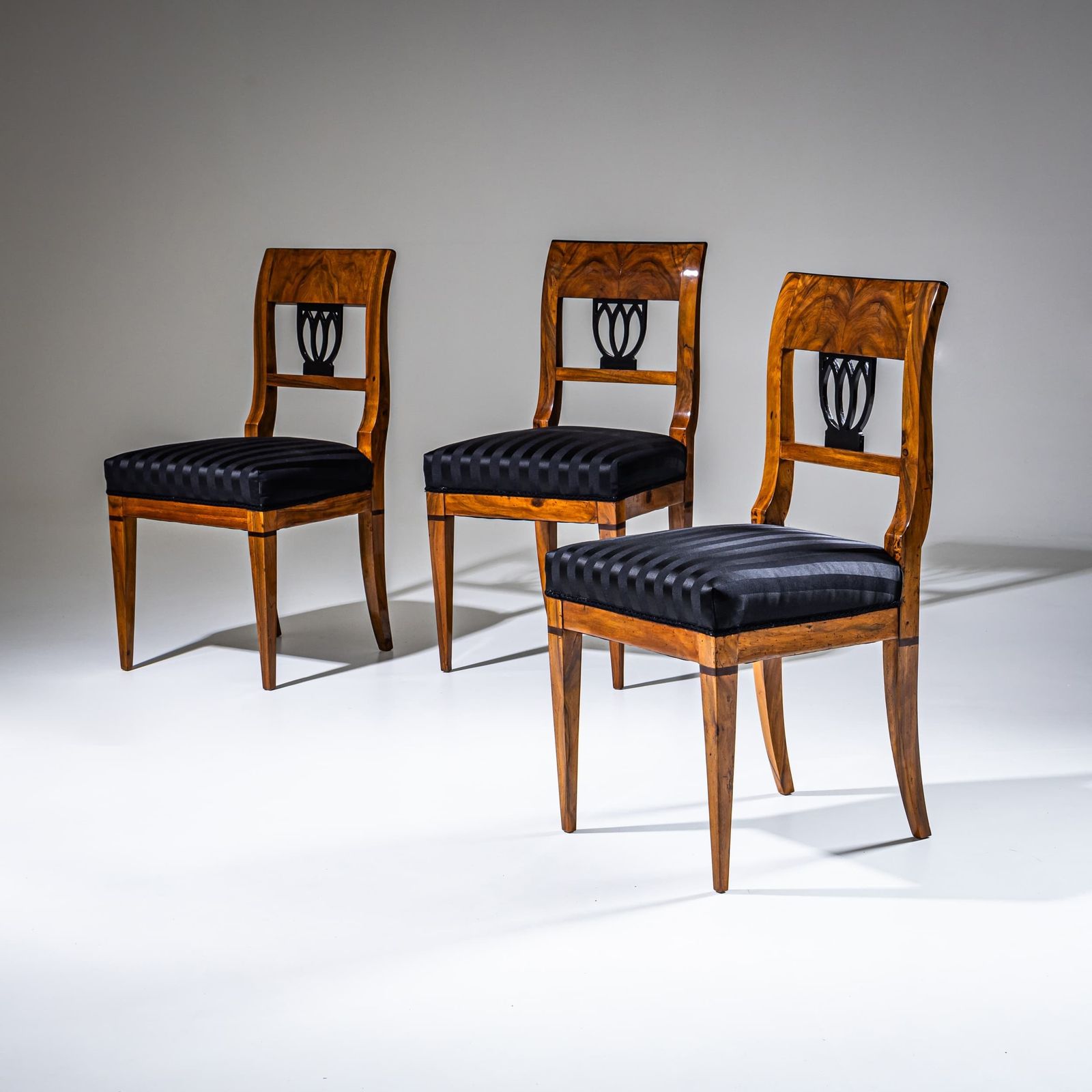 Set Of Three Biedermeier Chairs, Southern Germany, Circa 1820 photo furniture