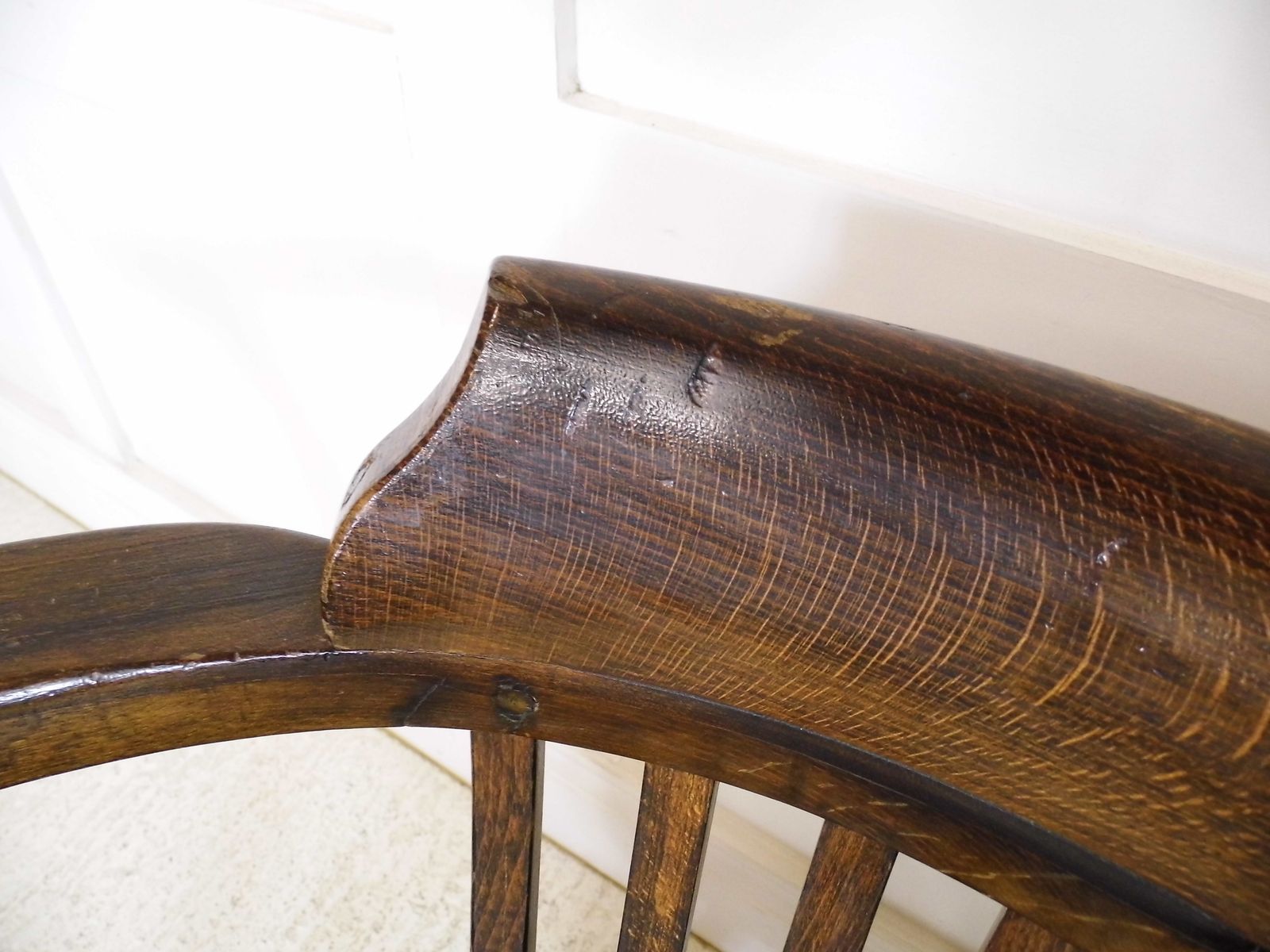 photo for sale Vintage Ex Raf Oak Captains Desk Armchair By R H Mines Grv High Wycombe