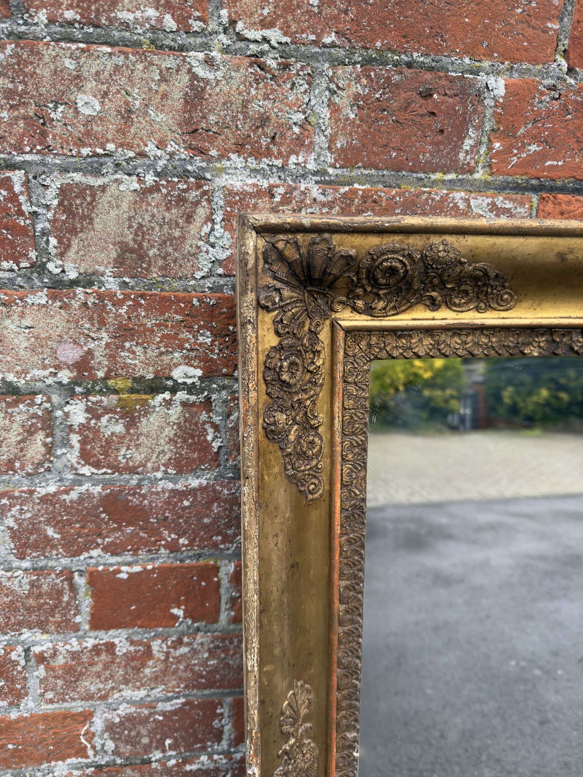 A Superb Large Early Antique 19th C Gilt Louis Philippe Overmantle Mirror. photo Home Decor
