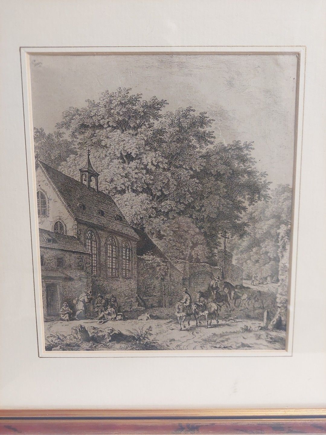 Kobell Frrdinand Von Chapel In The Forest Etching Mid 18th Century photo Art