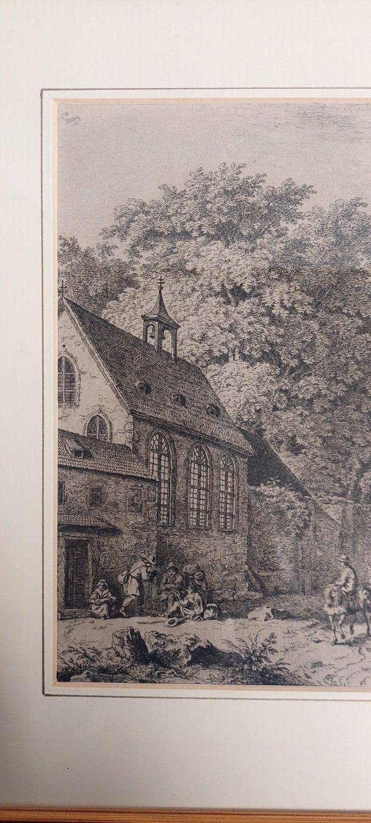 Kobell Frrdinand Von Chapel In The Forest Etching Mid 18th Century photo 108.0