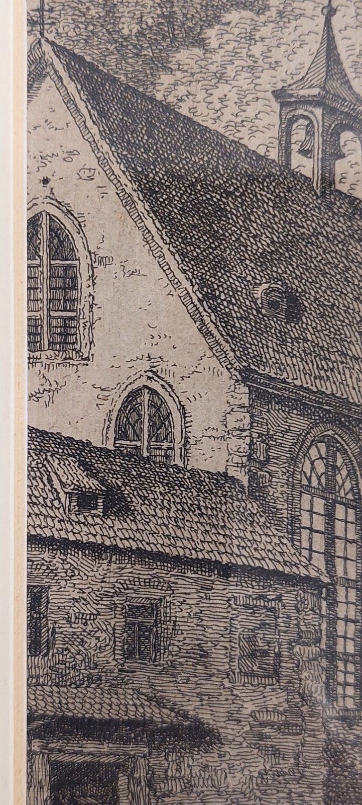 Kobell Frrdinand Von Chapel In The Forest Etching Mid 18th Century photo vintage