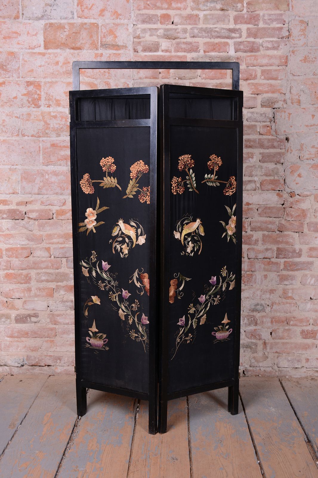 Restored Art Deco Folding Screen, Oak, Revived Polish, France, 1920s photo buy