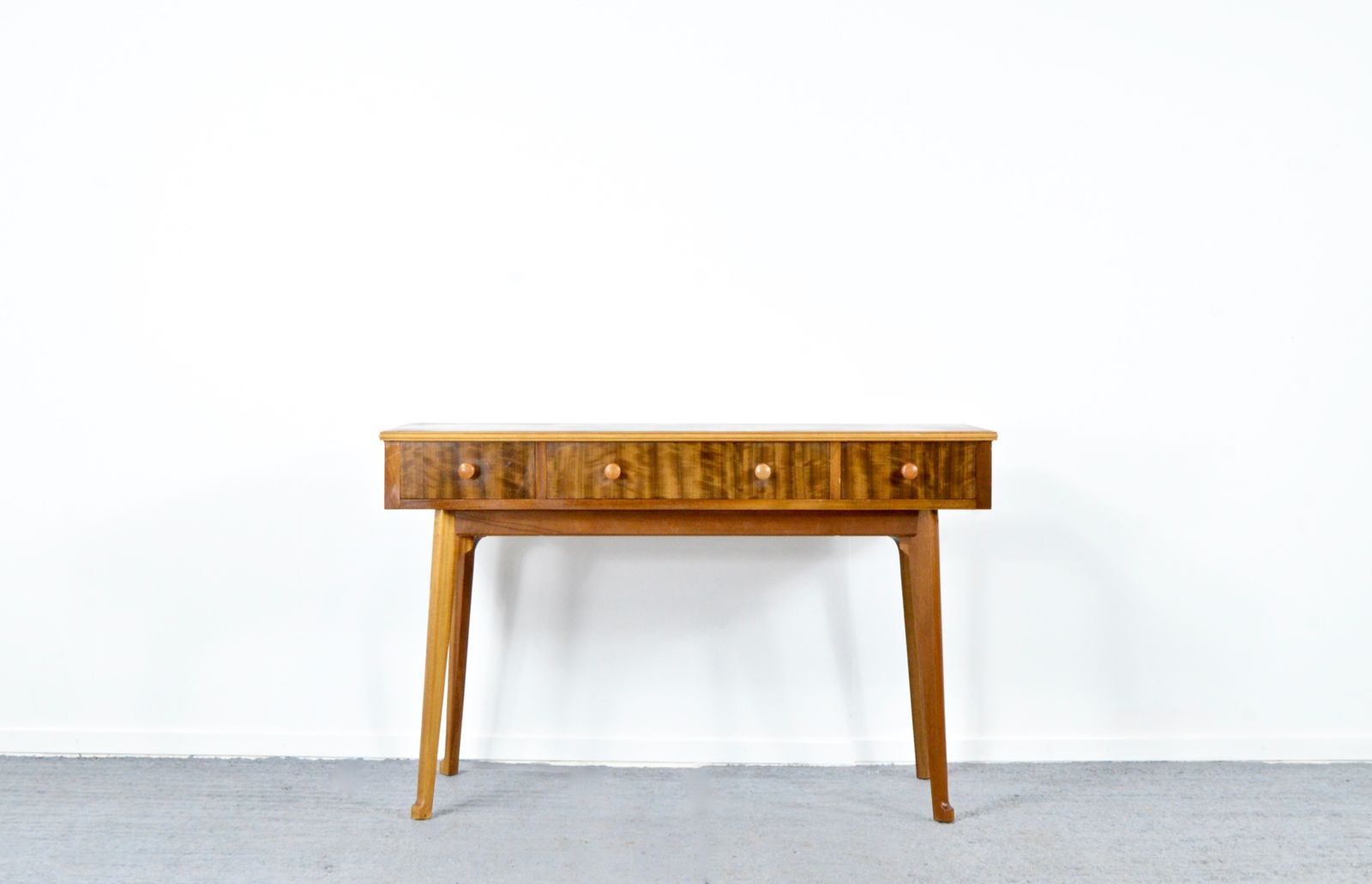 Midcentury Walnut Console Table / Desk By Morris Of Glasgow. Delivery. Vintage Modern / Retro / Danish Style. photo furniture