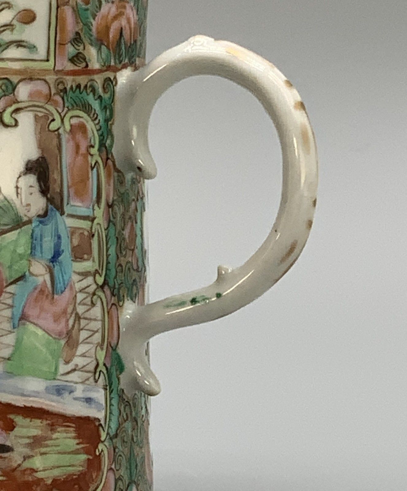 photo buy Large 19thc Chinese Export Famille Rose Porcelain Barrel Form Coffee Pot & Cover