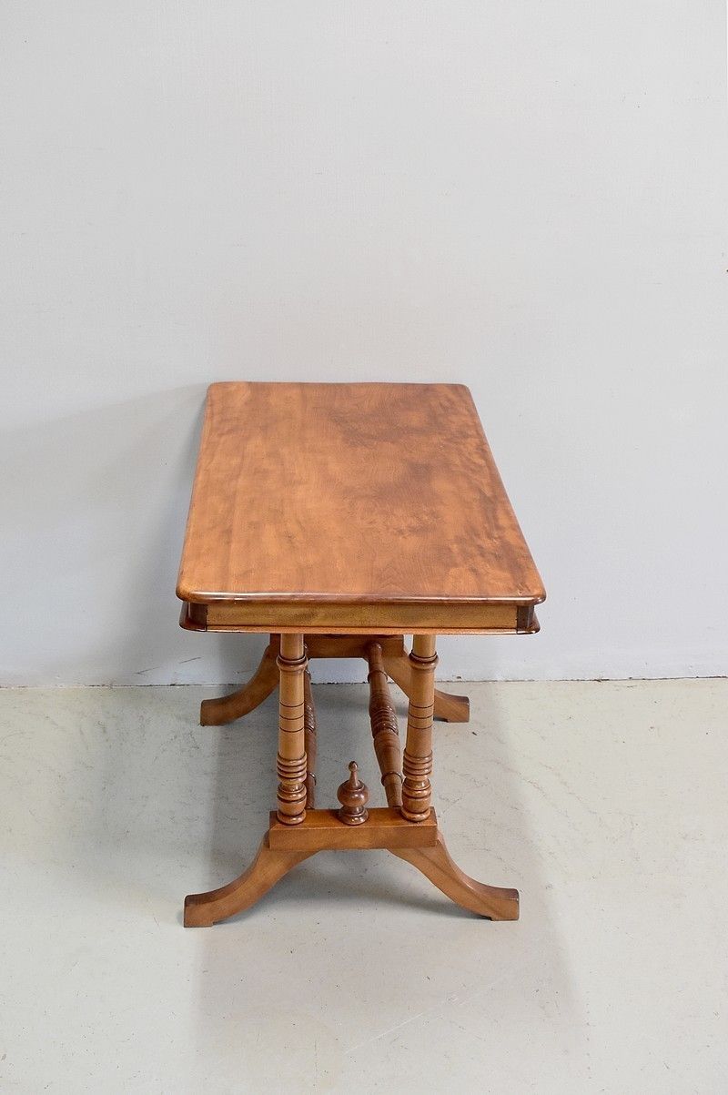 Small Coffee Table In Satin Wood 19th photo vinterior
