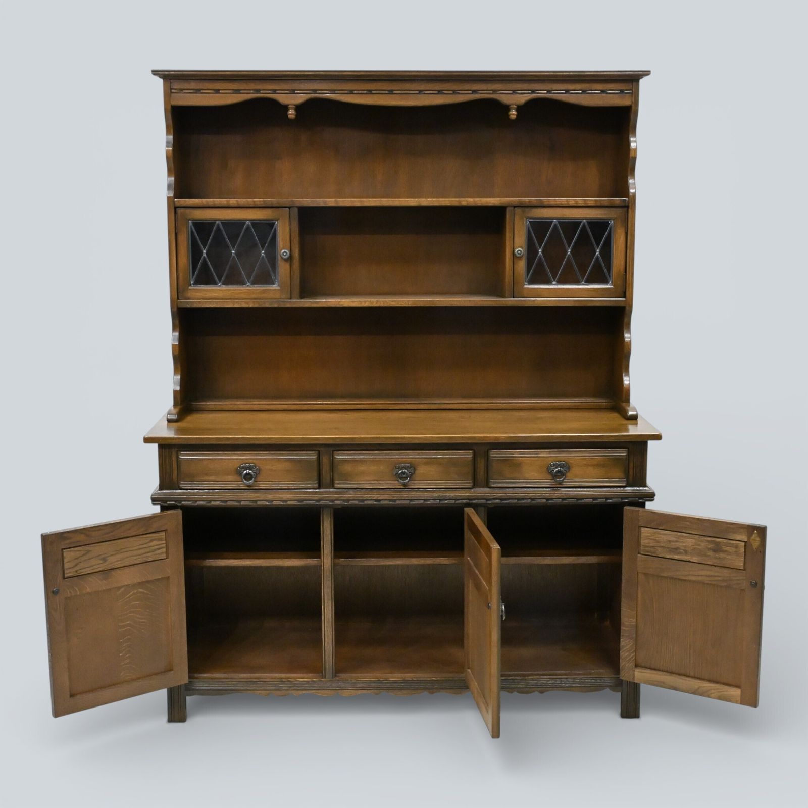 photo for sale Old Charm Oak Dresser In Light Oak Finish Sideboard Display Top Free Uk Delivery