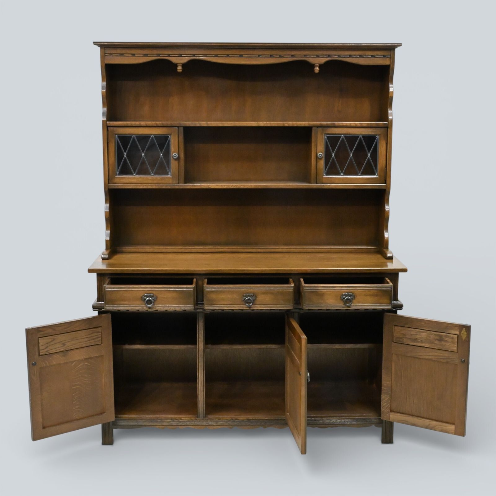 Furniture Old Charm Oak Dresser In Light Oak Finish Sideboard Display Top Free Uk Delivery photo