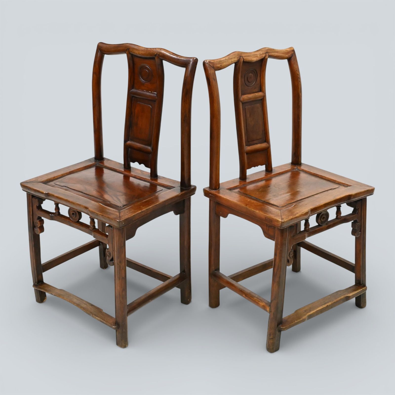 Pair Of Chinese Orientle Dining Chairs With Free Nationwide Delivery photo vintage