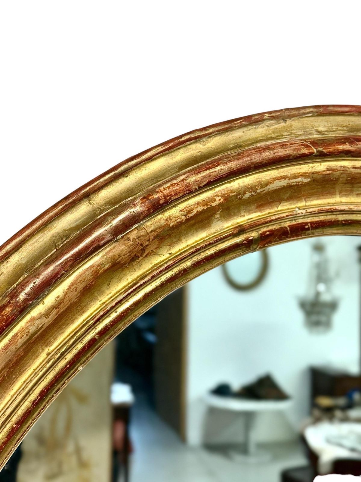 photo vinterior Large Oval Giltwood Mirror, France 19th Century