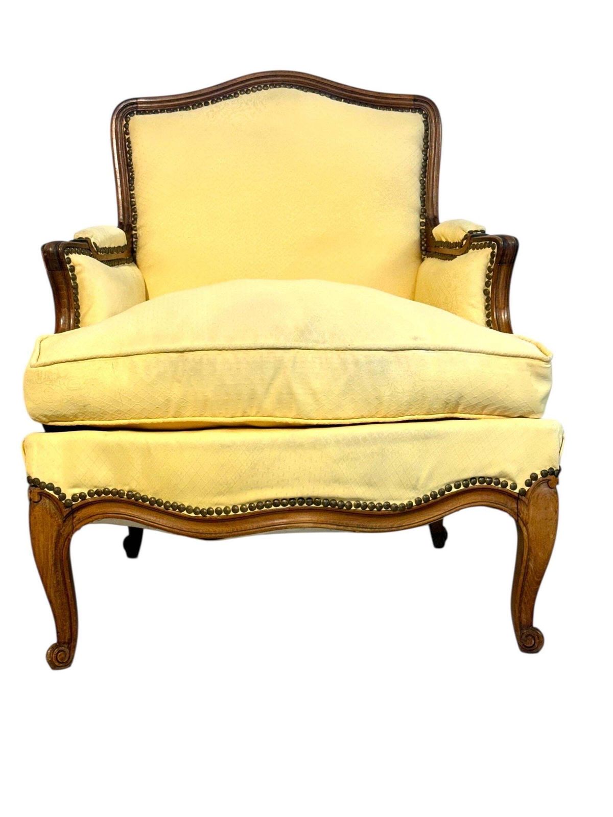 photo for sale Pair Of Walnut Bergère Armchairs, France 19th Century