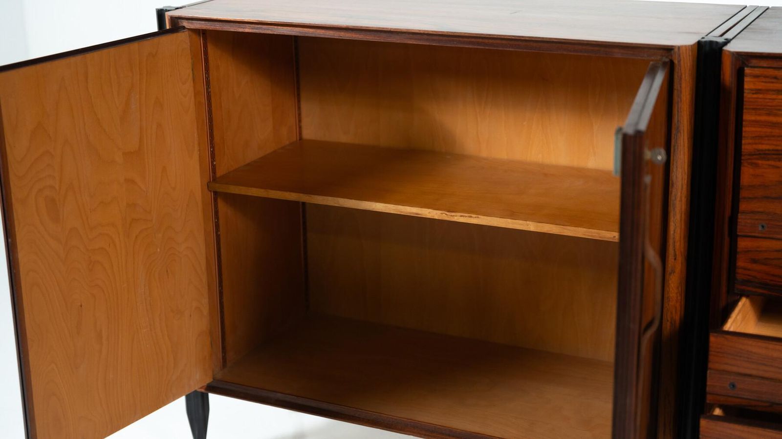 Mid Century Modern Chest, Wood, Italy, 1960s photo vintage