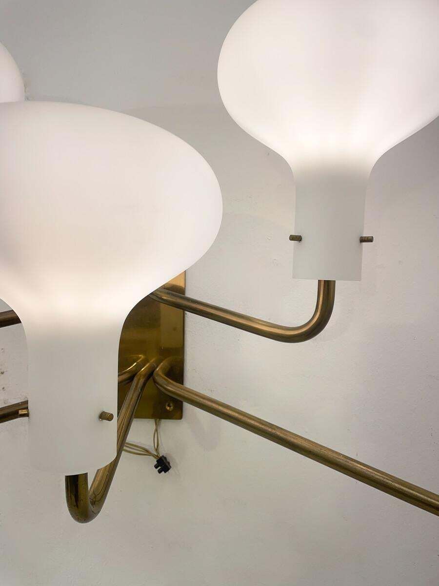 Mid Century Pair Of Wall Lights " Lp12" By Ignazio Gardella, Azucena, 1960s photo vinterior