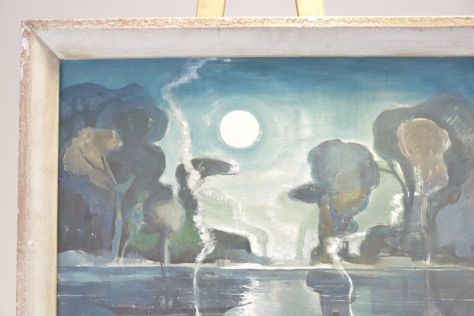 Oil Painting, Indochina, Bruno Bernitz, 1948 photo vinterior
